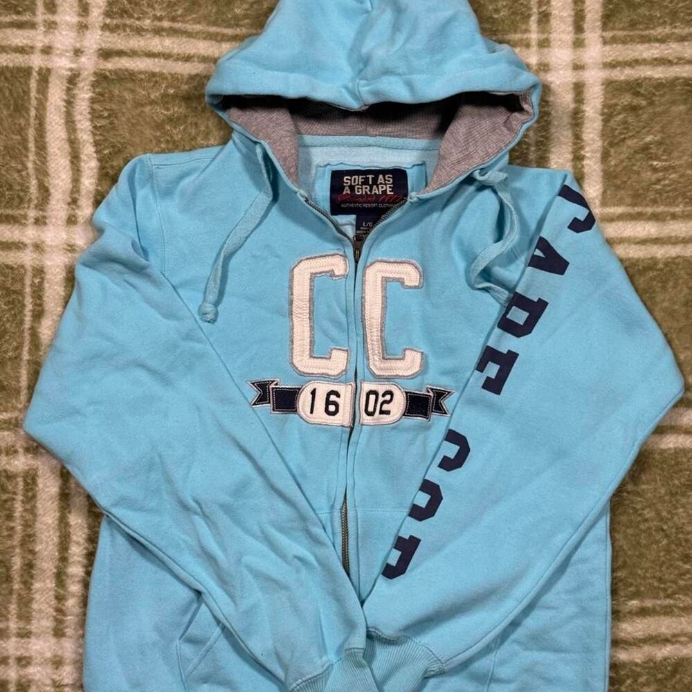 Soft-as-a-grape Women's Blue Hoodie
